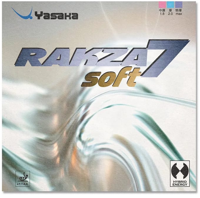 Yasaka - Rakza 7 Soft - Rood - Max - Tafeltennis Rubbers