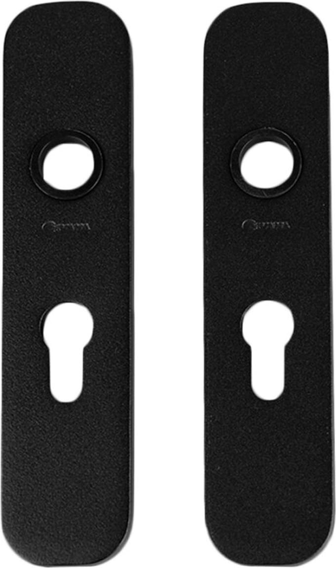 Ivana aluminium clickschilden - cilindergat PC 55 - mat zwart