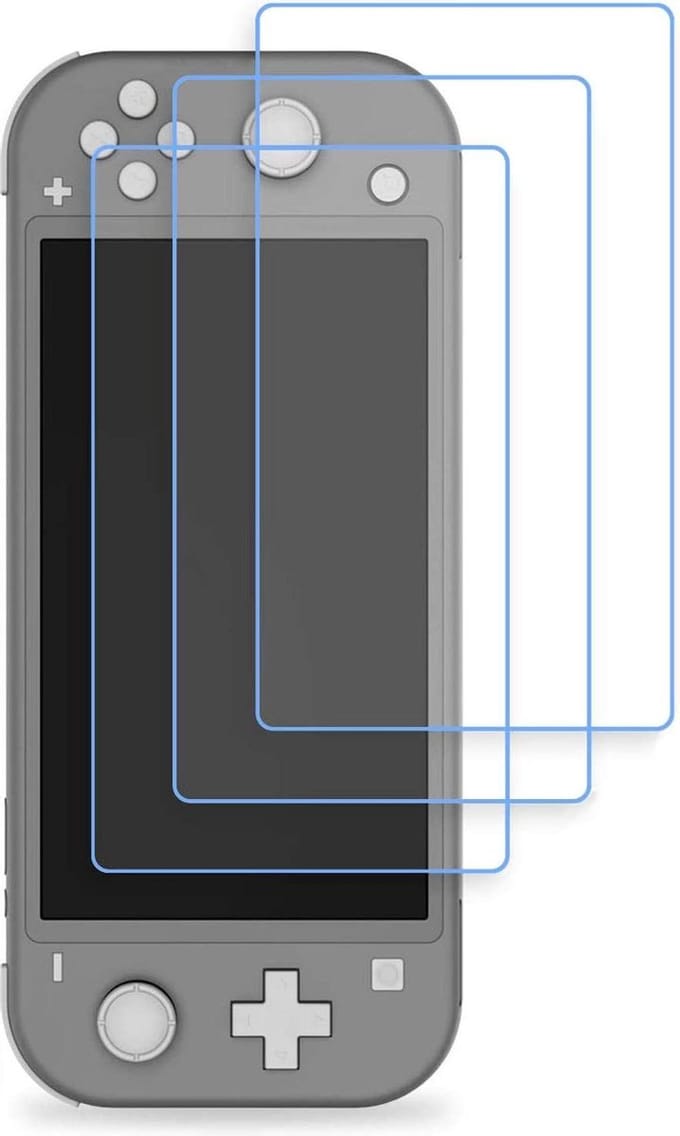 Screenprotector Glas Geschikt voor: Nintendo Switch - Tempered Glass Screen Protector - 3x