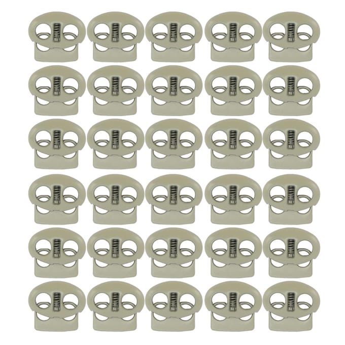 30 STUKS Metalen Koordstoppers Eindveer Stop Toggle Stoppers Roestvrij Lichtgewicht Lanyard Koord groen