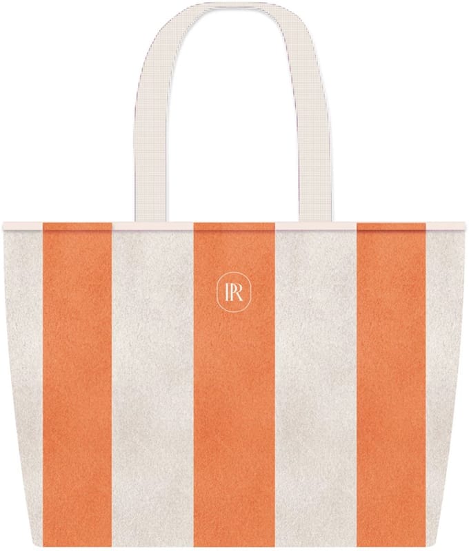 Place Réservée Classic beach bag 45x35cm peach