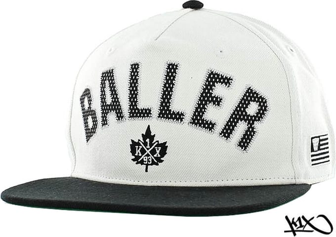 K1x Baller Snapback Cap Wit/zwart Wit - UNI