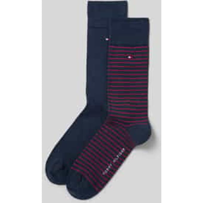 Tommy Hilfiger Sokken 2 Paar Donkerblauw Streep