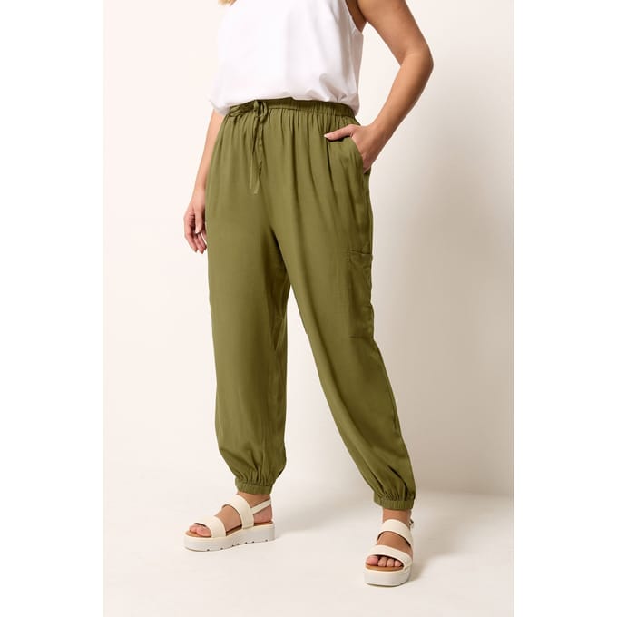 Yours Groene Cargo Ballonbroek Size 42