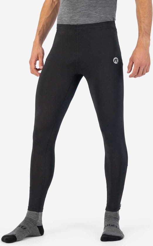 Rogelli Core Heren Lange Hardloopbroek - Achterzak met Rits - Zwart