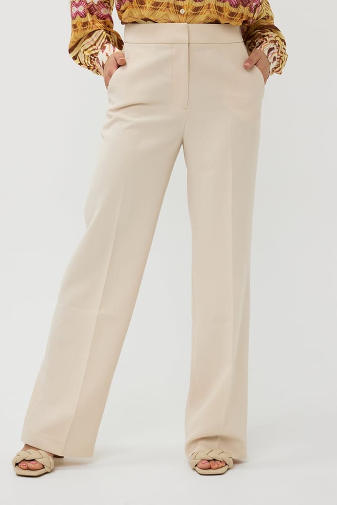EsQualo Trousers Straight Basic Sand Größe: 36 | Stoffhosen Outlet | Damen | Braun