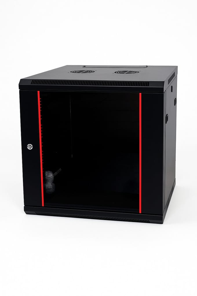 DSIT Baseline 9U wandkast met glazen deur 600x600x500mm (BxDxH) - serverbehuizing - serverrack - 19 inch