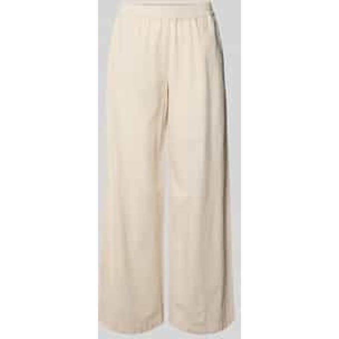 Linnen broek met elastische band