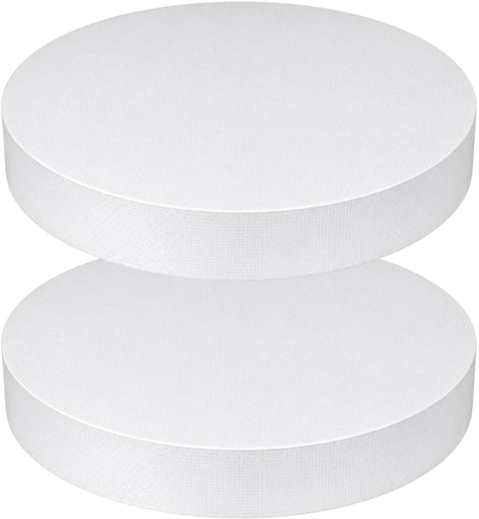 Piepschuim vormen - cirkel - 2x - D45 x 4 cm - styropor hobby / DIY vorm - basis knutselfiguren