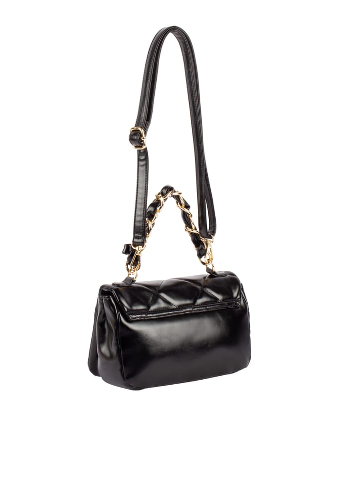 Faina Schoudertas in metallic look Dames zwart