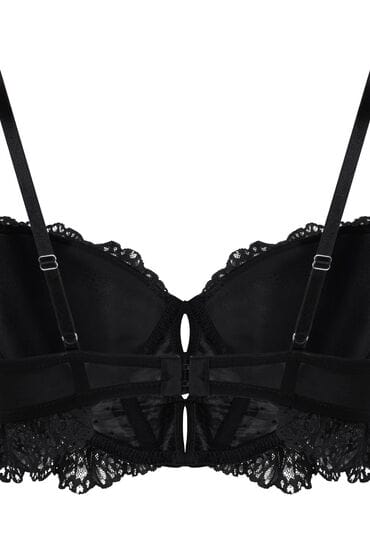 Hunkemöller Voorgevormde longline beugel bh Posie Zwart