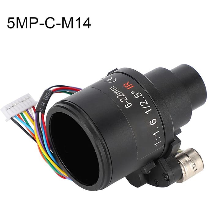 5MP Camera Lens 6-22mm Gemotoriseerde Zoom M14 Bevestiging Beveiligingsbewaking