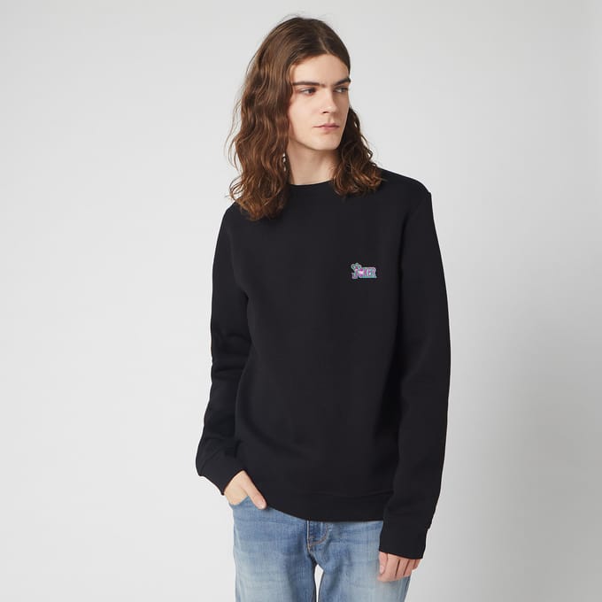 DC The Joker Unisex Embroidered Sweatshirt - Navy - L
