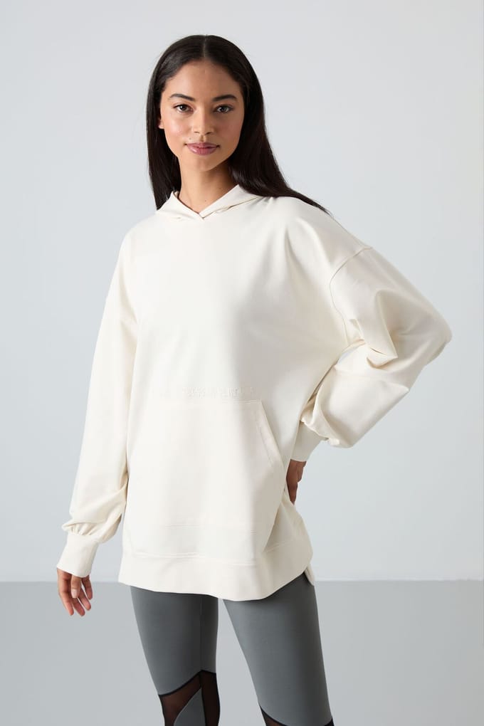 Overmaat Hoodie met Print