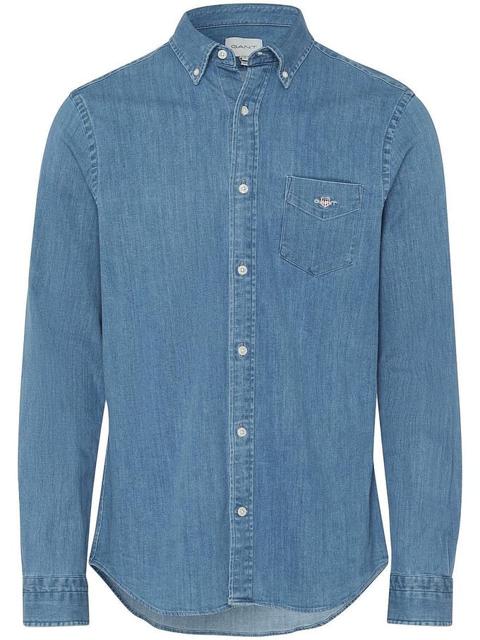 Regular Fit-jeanshemd Van GANT denim