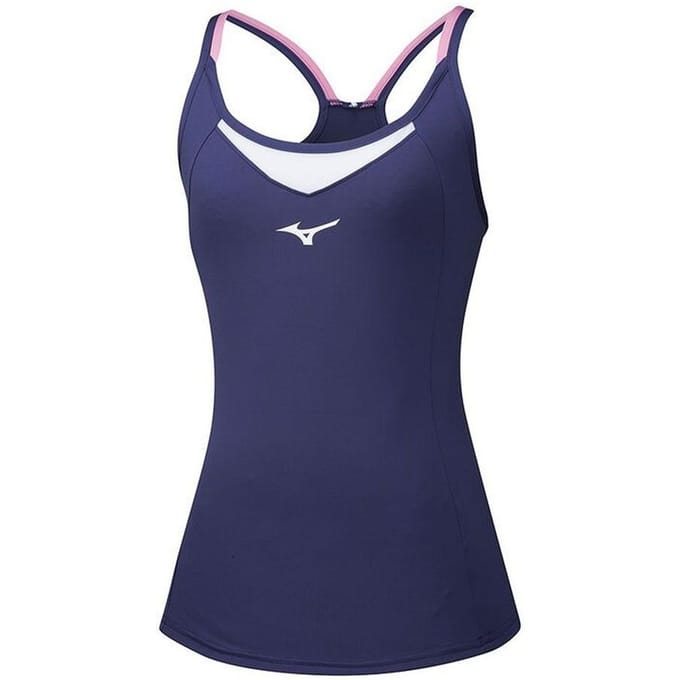 Mizuno DryLite Dames Navy/Wit Tanktop