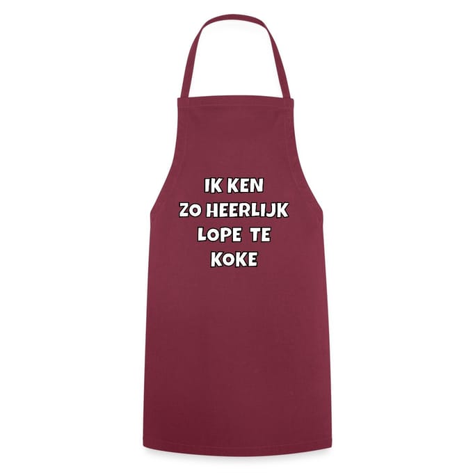 Ik Ken Zo Heerlijk Lope Te Koke Keukenschort