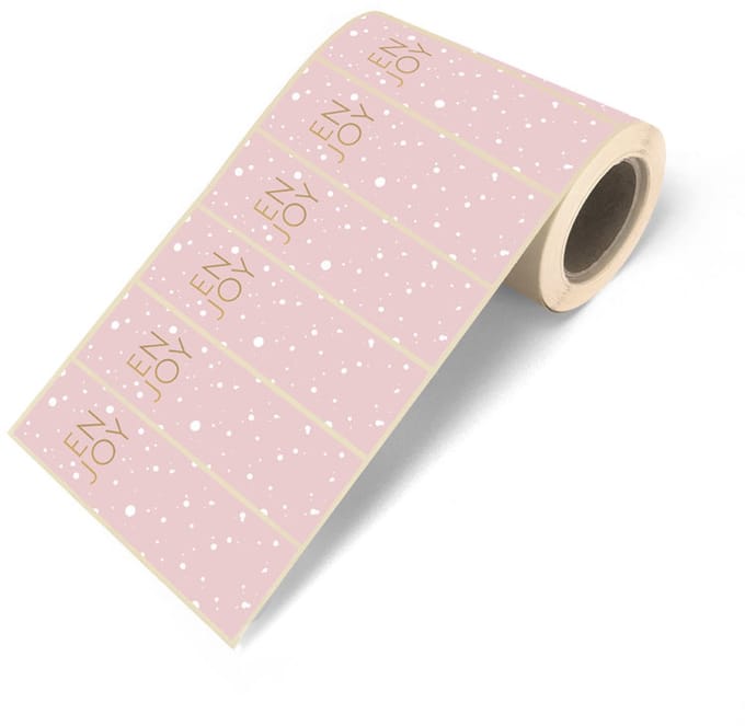 10x Sticker Enjoy roze lang