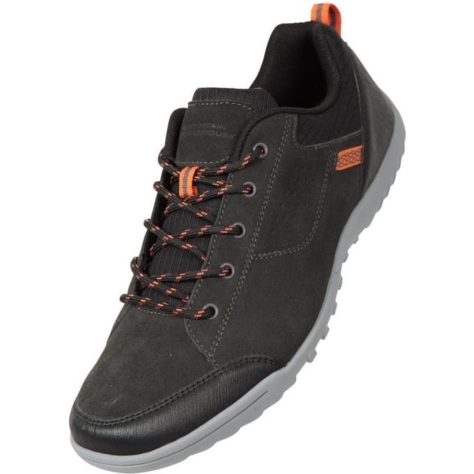 Mountain Warehouse Heren Phantom II Cow Suede Loopschoenen (Donkergrijs)