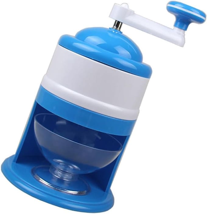 IJs Crusher - Shredder Maker - Smoothies Maken - Handmatige Bediening - 300ml - Blauw Wit