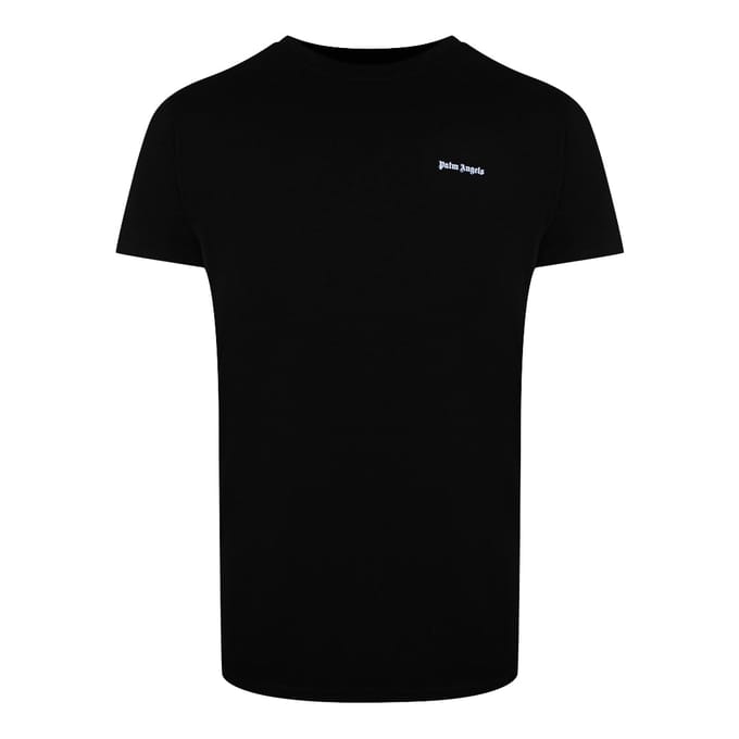 Klassieke Korte Mouwen Rekbare Logo T-shirt in Zwart