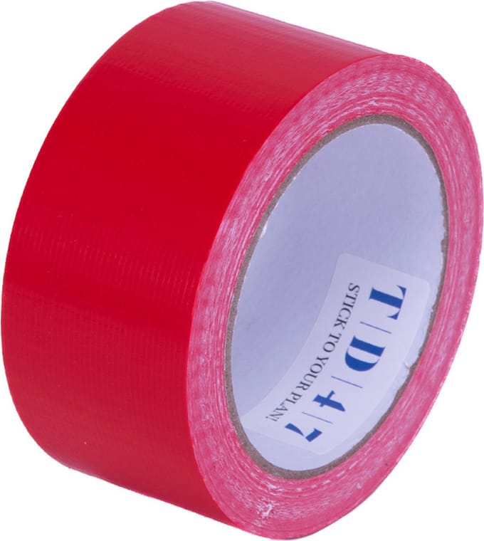 TD47 Ducttape 50mm x 25m Rood