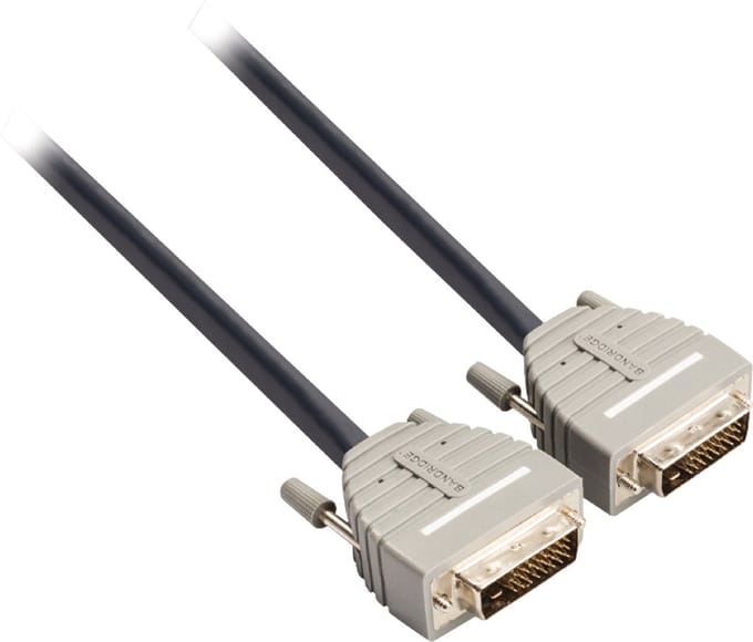 Bandridge BCL1402 DVI-D Beeldscherm/Monitor Kabel - grijs - 2 meter
