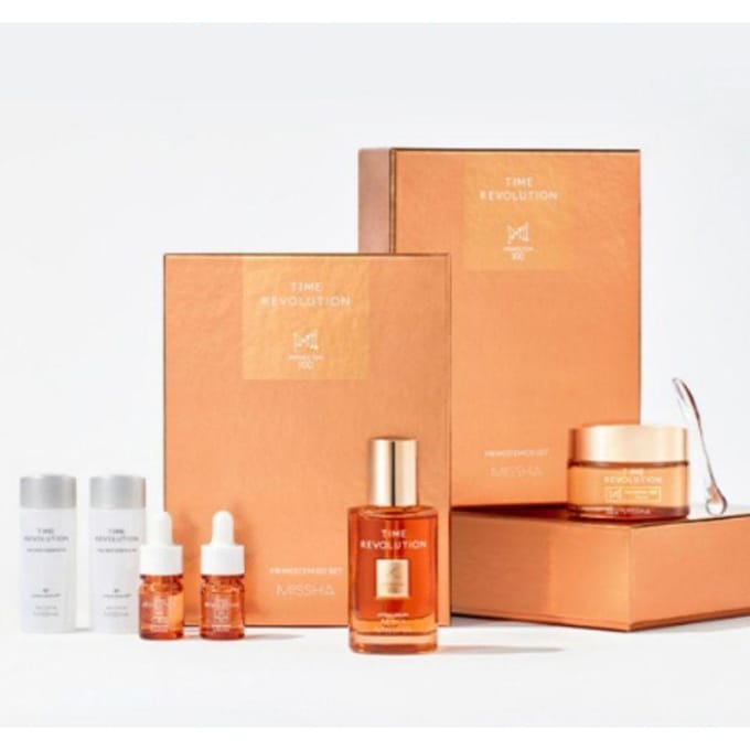 MISSHA Time Revolution Prime Stem100 2-delige set – Anti-aging serum en crème set beige
