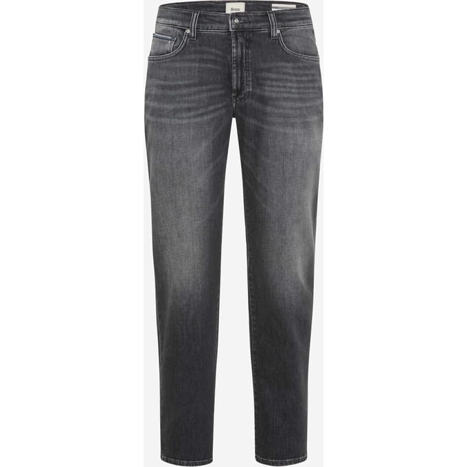 Brax Heren Jeans  Style CLINT GREY STEEL USED, denim mediumgrijs, maat 36/36