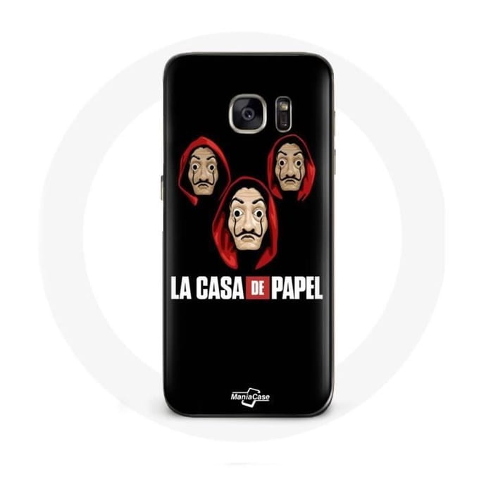 Case voor Samsung Galaxy S7 Edge La casa de papel Masker en logo
