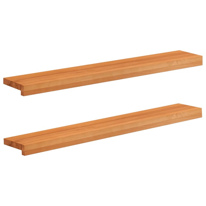 vidaXL - Raamprofielen - 2 - st - Lichtbruin - 100 - x - 20 - x - 2 - cm