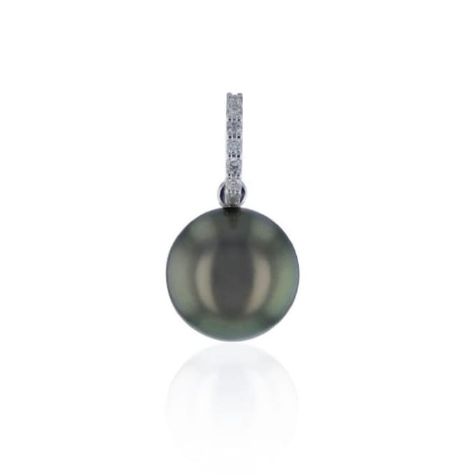 Luna-Pearls - 202.1536 - Hanger - Tahitiaanse gekweekte parel 10-11mm - 18K witgoud