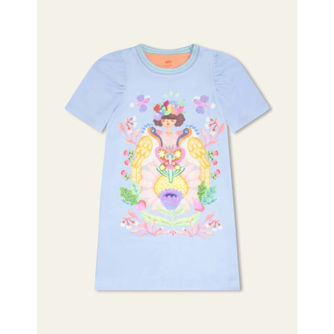 Oilily Ducky Jurk- maat104/4yr Surf Spray