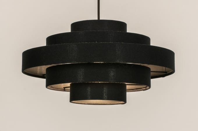 Lumidora Hanglamp 31646 - JULIA - E27 - Zwart - Metaal - ⌀ 50 cm