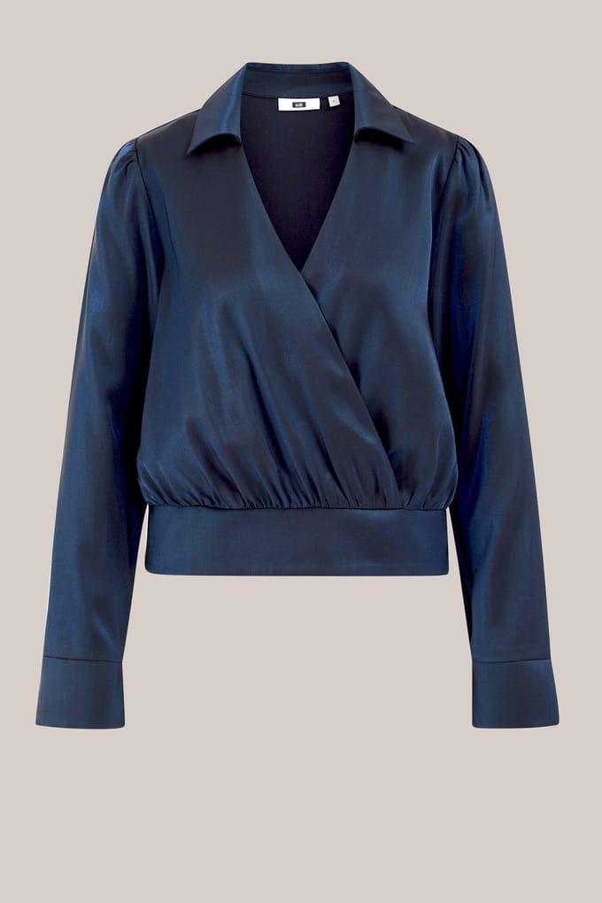 We Fashion Blouse Dark Blue Größe: XL | Blusen Outlet | Damen | Blau