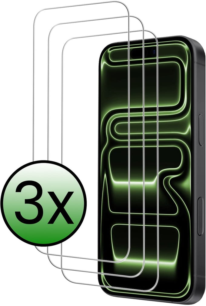 Screenprotector - 3 Stuks Geschikt voor Apple iPhone 17 Pro Max / 18 Pro Max - Volledige Dekking - Beschermglas - Gehard Glas - Tempered Glass - Screen Protector