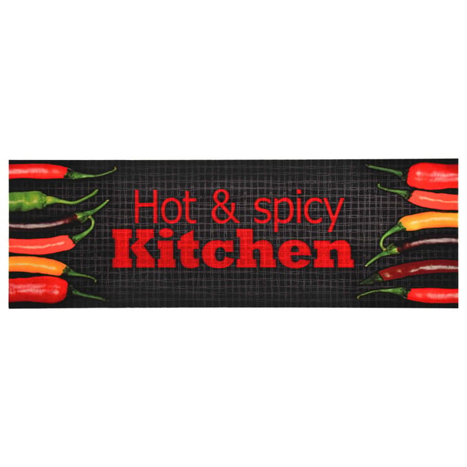 vidaXL - Keukenmat - wasbaar - Hot - & - Spicy - 60x300 - cm