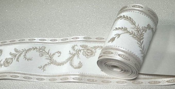 Creme rand bloemen klassiek glim