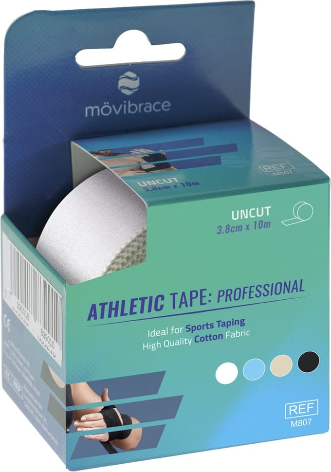 Mövibrace - Sporttape - Niet-Elastisch - Stevige Fixatie - Wit