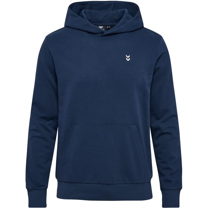 Hummel Heren Hoodie Capuchon Ronde Hals Kangoeroezak Ribboorden Modieus