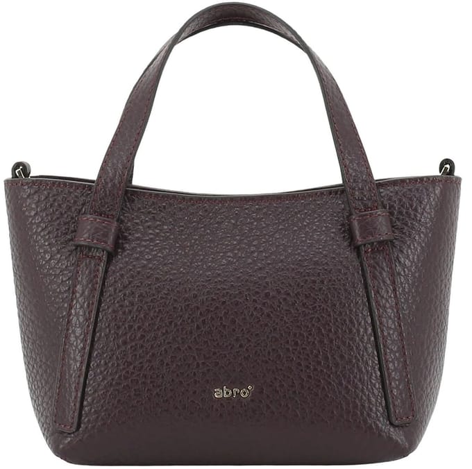 abro handtas schoudertas Leather Tekla COSMO Mini Handbag Burgundy (rood)paars