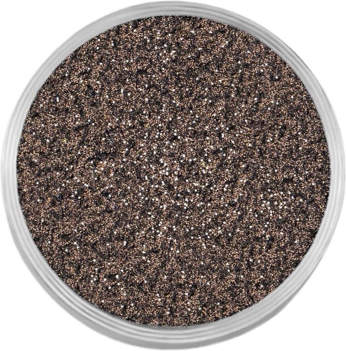 Quiges RVS Verwisselbare Mini Munt met Glitters Bruin - SLSRC033