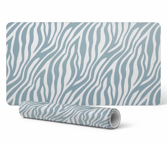 Antislip bureauonderlegger met zebraprint 90x45 cm