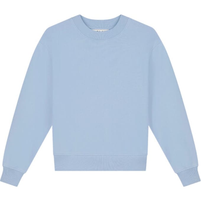 Olaf Essential Washed Crewneck Sweaters Lichtblauw W240201