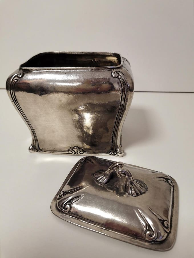 Opberg doos - Kurz Edeltin - met deksel - 14 x 18cm.
