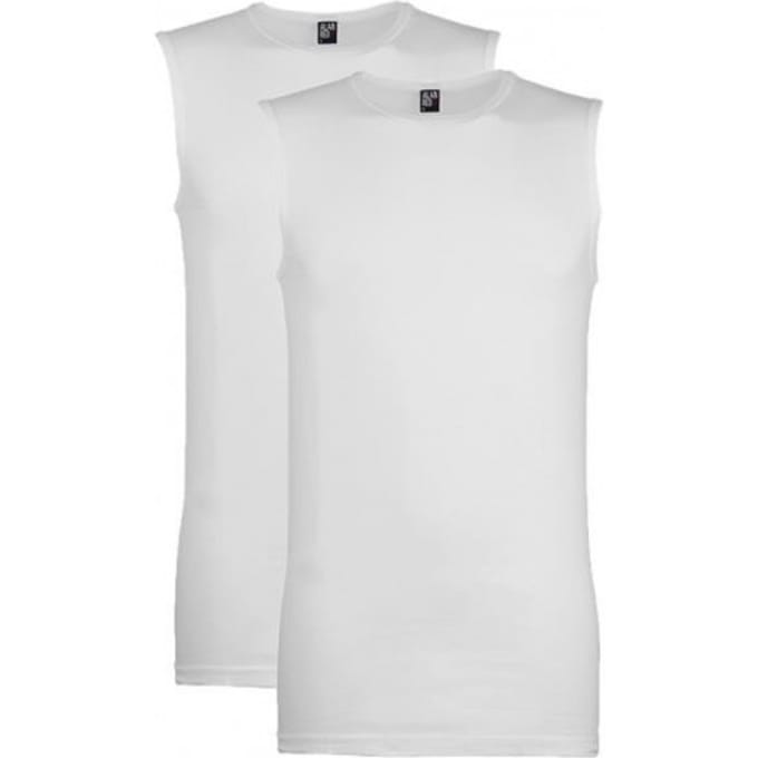 Alan Red T-Montana Singlet Mouwloos Wit (2-Pack) - Maat M - Heren - Singlets