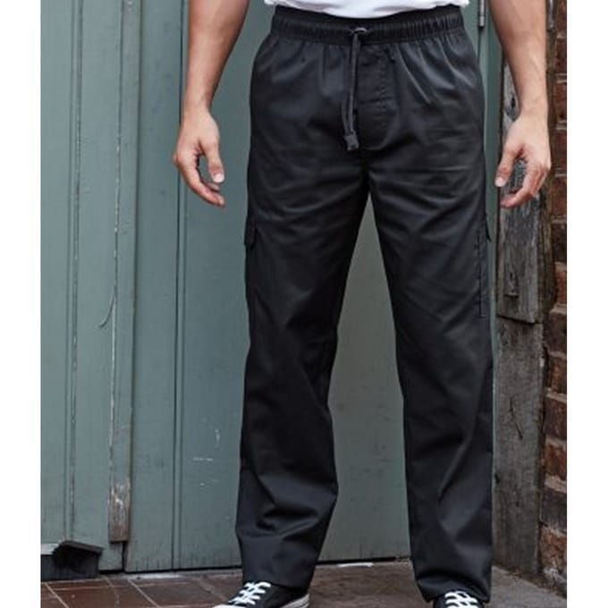 Premier Unisex Adult Essential Chef Broek (Zwart)