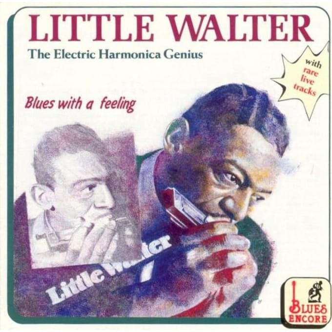 CD LITTLE WALTER - Elektrische Harmonica Genie CD52011 Blues Encore 1990 Europa Blues Gebruikt gray