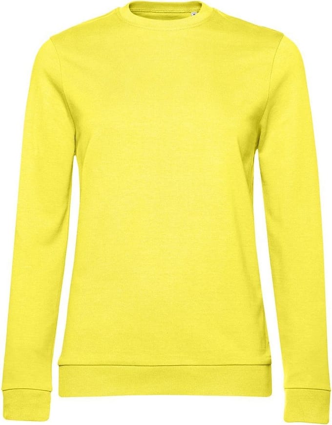 B&C Dames/dames Set-in Sweatshirt (Zonnegeel)