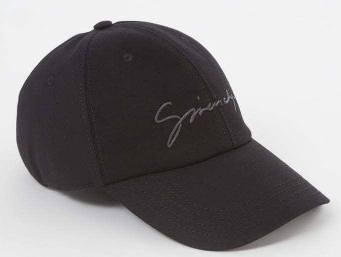 Givenchy Pet met logo - Zwart - One Size